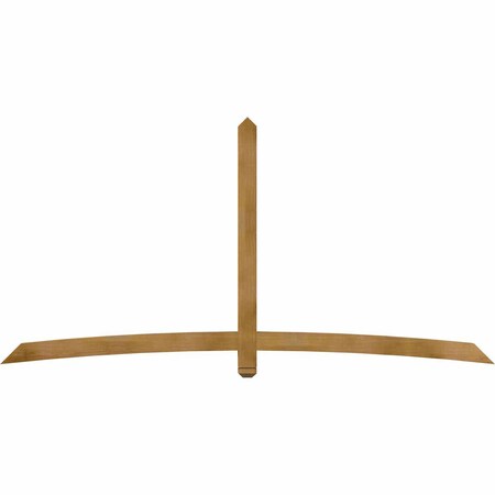 Ekena Millwork Bellingham Rough Sawn Timber Gable Bracket, Western Red Cedar, 108"W x 54"H x 4"D x 4"F, 12/12 Pitch GBW108X54X0404BEL00RWR